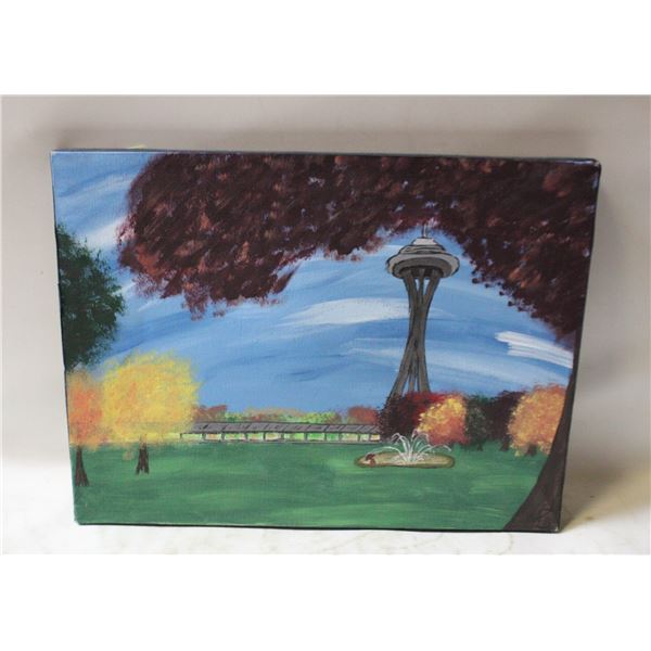 CITY SKYLINE ART WORK 12.25" X 16"