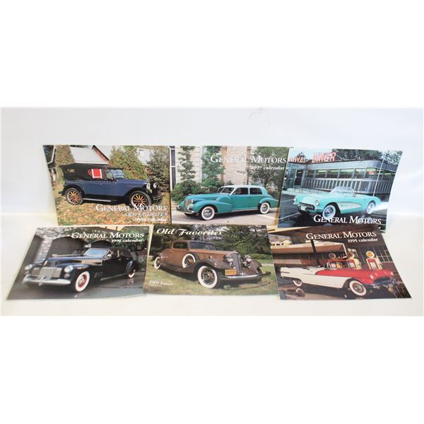1990'S GM CLASSIC CAR CALENDARS- ASSORTED
