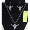 Image 1 : NEW JEWELRY DISPLAY W/ NECKLACE + EARRINGS