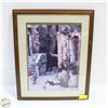 Image 1 : PICTURE OF DOG AND CAT IN ALLEY 18" X 22"