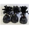 Image 1 : FOIL BLACK BALLOON WEIGHTS- SET OF 3
