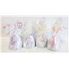 Image 1 : FOIL IRIDESCENT BALLOON WEIGHTS- SET OF 4