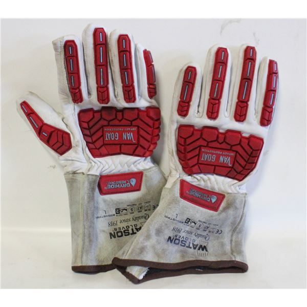 WATSON 3M GOAT DRY HIDE WORK GLOVES- LARGE