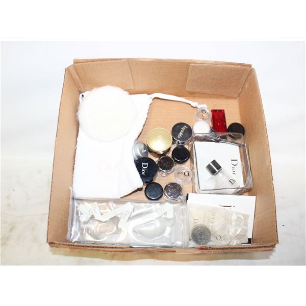DIOR TRAVEL BOTTLES/MISC- BOX LOT
