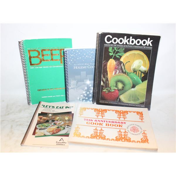 VINTAGE ATCO GAS/COMMUNITY COOKBOOKS ASSORTED