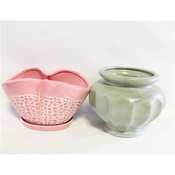 2 CERAMIC PLANTERS