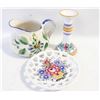 Image 1 : HAND PAINTED CERAMIC CANDLEHOLDER
