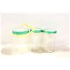 Image 1 : LOT OF 3 VINTAGE GLASS PEANUT BUTTER JARS