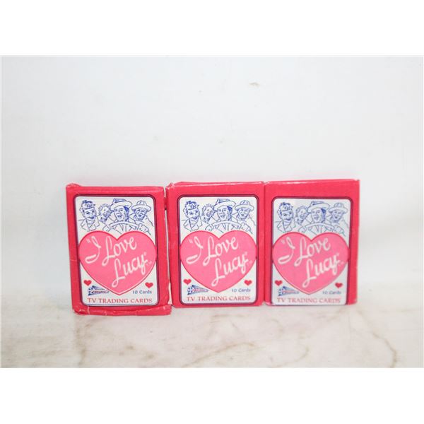 3 OPENED PACKS OF I LOVE LUCY CARDS