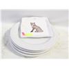 Image 1 : 4 CERAMIC 12" PLATES, & 1 FOX 8" PLATE