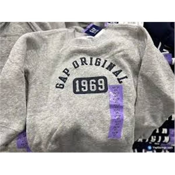 NEW GAP KIDS CREW SWEATSHIRT GREY SMALL