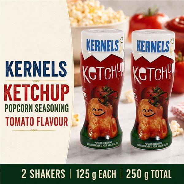 2 KERNELS KETCHUP SEASONING NO VISIBLE BB DATE