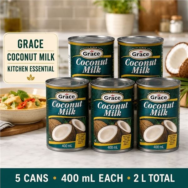 5 GRACE COCONUT MILK 400ML BB 02/27