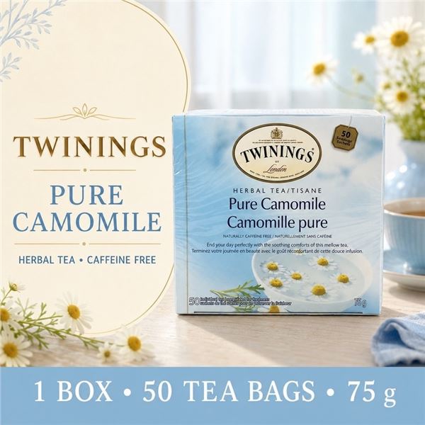 TWININGS CAMOMILE TEA 50 BAGS BB 09/28