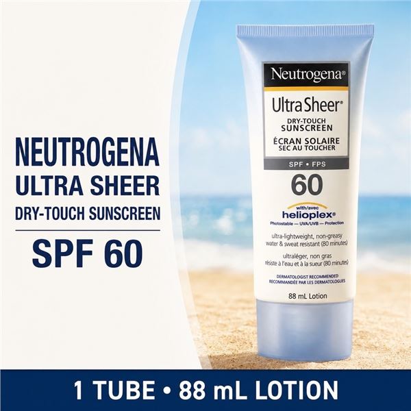 NEUTROGENA ULTRA SHEER SUNSCREEN SPF 60 (88ML)