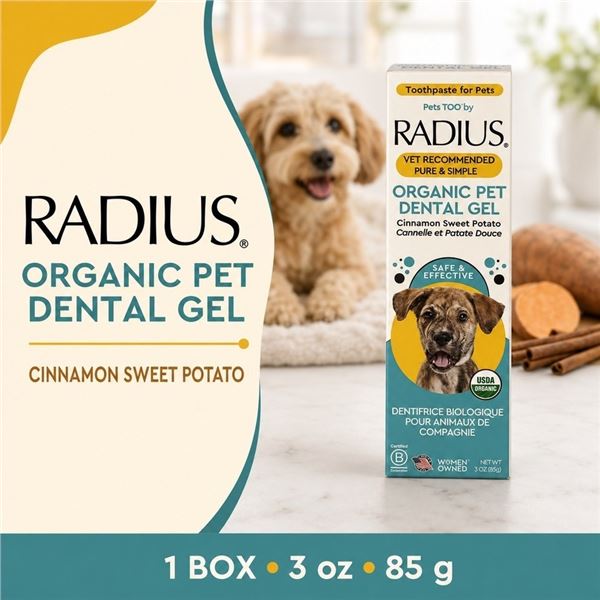 RADIUS ORGANIC PET DENTAL GEL 85G