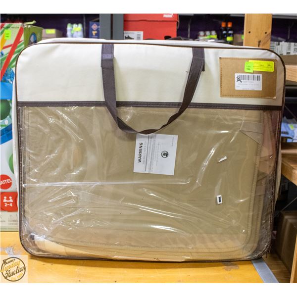 NEW 4 PIECE FEINEPRO FRONT CAR SEAT COVERS - BEIGE