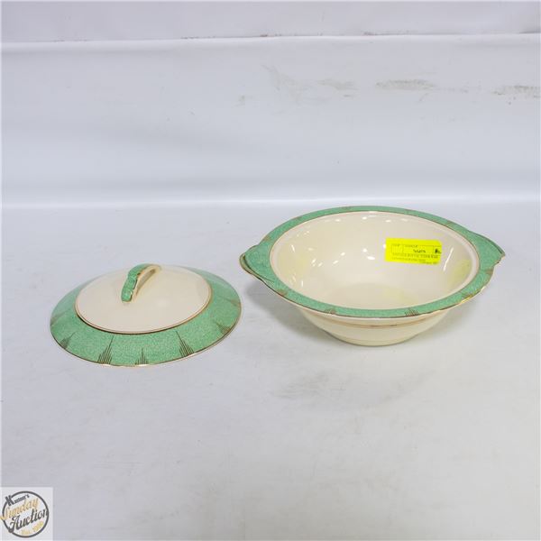 VINTAGE ROYTAL TUDOR WARE LIDDED SERVING DISH