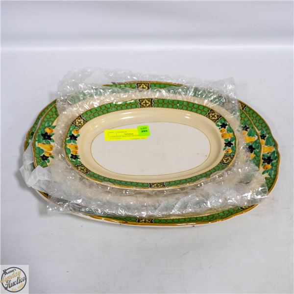 2 VINTAGE BOOTHS SILICON CHINA PLATTERS