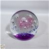 Image 1 : BLOWN GLASS PINK ART ABSTRACT PAPERWEIGHT