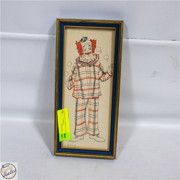 VINTAGE FRAMED 1978 FRANCES