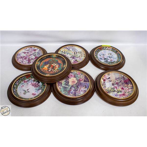 LOT OF FRAMED BRADFORD EXCHANGE PLATES