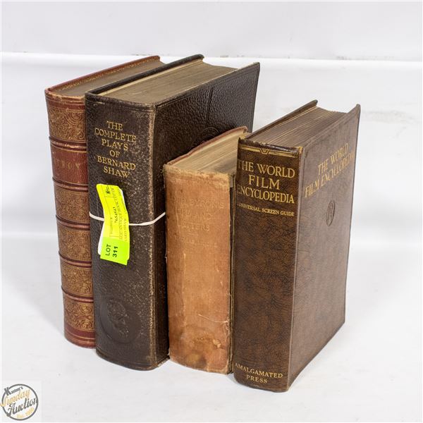 VINTAGE/ANTIQUE BOOK LOT OF 4 -  BERNARD SHAW