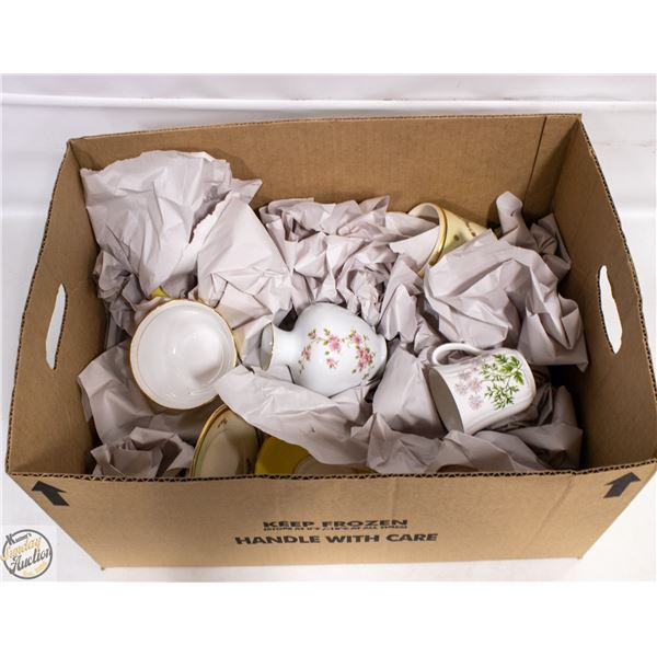 LOT OF VARIOUS BONE CHINA