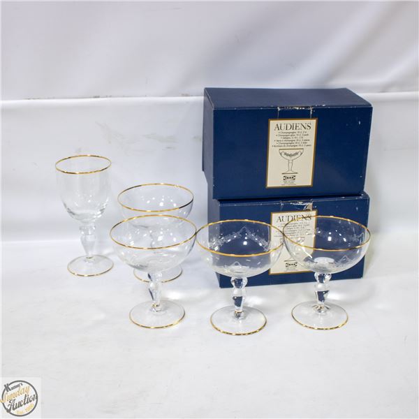 LOT OF IKEA AUDIENS CHAMPAGNE GLASSES