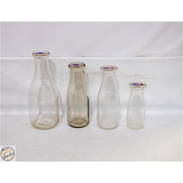 VINTAGE PURE FRESH MILK BOTTLES
