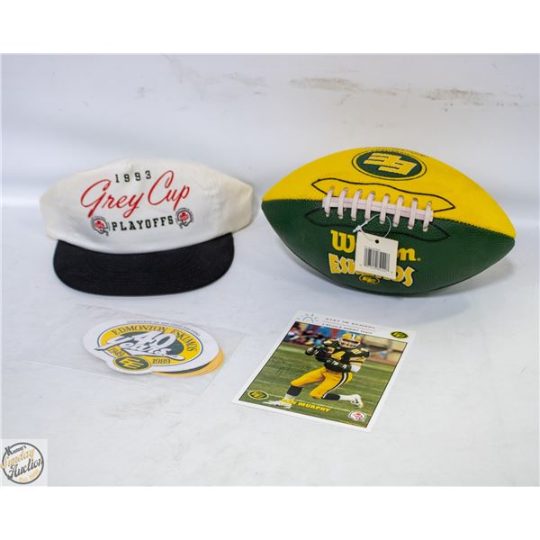 EDMONTON ESKIMOS STICKERS (X5)