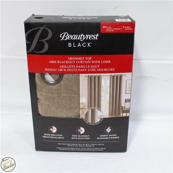 NEW BEAUTYREST BLACKOUT CURTAINS - 2 PANELS
