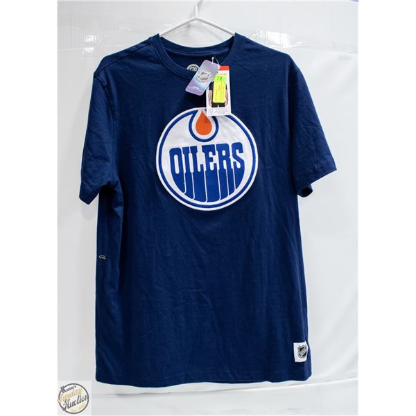 NEW SZ M NHL EDMONTON OILERS T-SHIRT WITH LARGE