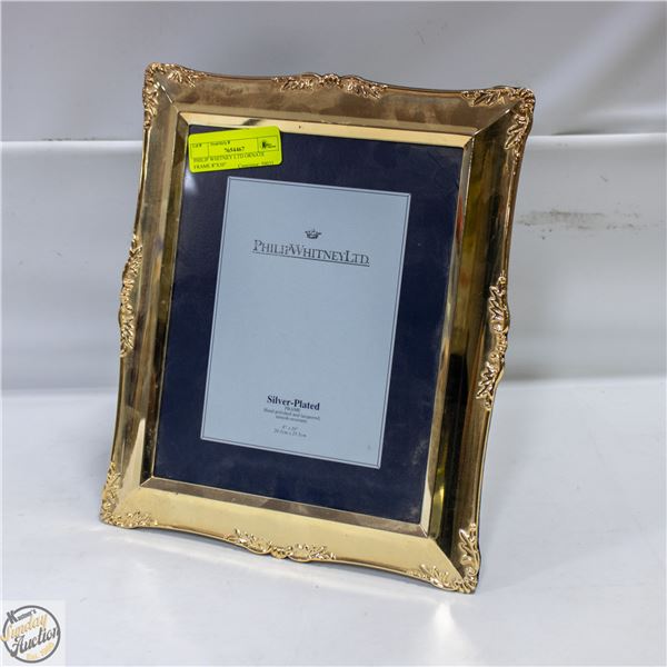 PHILIP WHITNEY LTD ORNATE FRAME 8"X10"