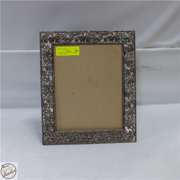SILVER-TONE VINE LEAF FLORAL PICTURE FRAME