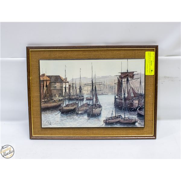WHITBY BY KEVIN PLATT FRAMED PRINT 14.5" X 11.5"