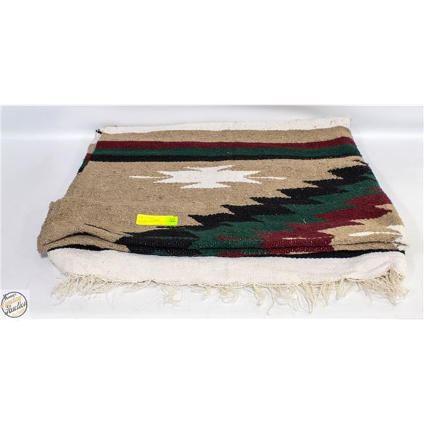 INDIGENOUS WOVEN RUG 48 X 84 APPROX