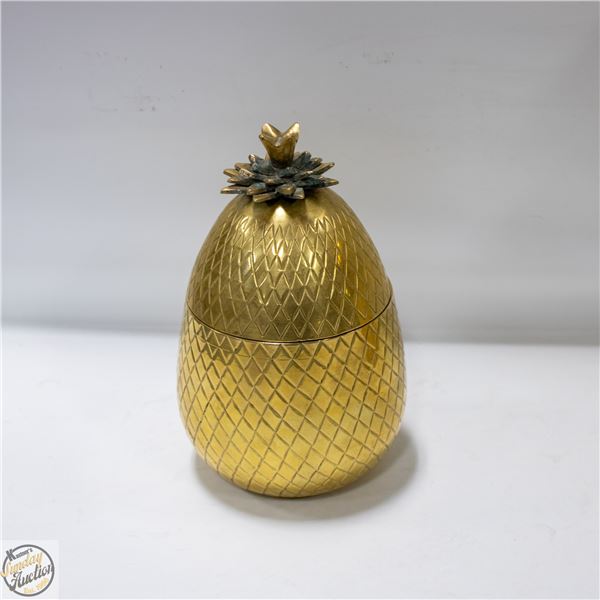 BRASS PINEAPPLE CONTAINER