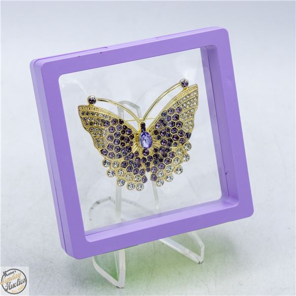 NEW BUTTERFLY RHINESTONE ENCRUSTED