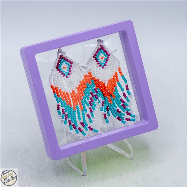 NEW RICE BEADS TASSEL EARRINGS