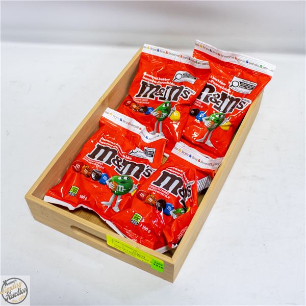 CASE OF 4 M&M PEANUT BUTTER 100 G. EACH BB.
