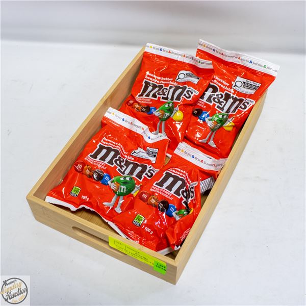 CASE OF 4 M&M PEANUT BUTTER 100 G. EACH BB.