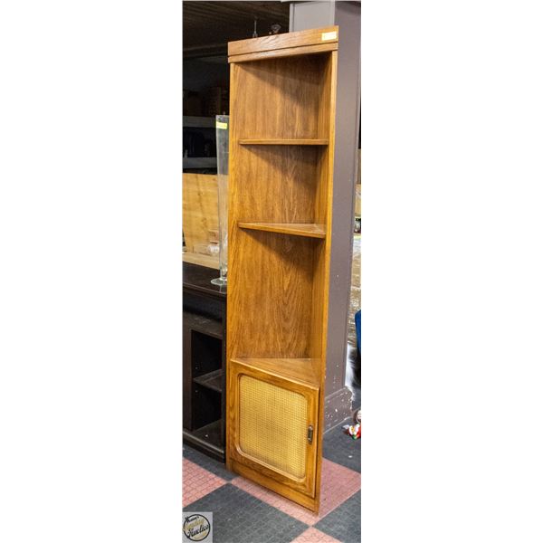 WOOD CORNER CABINET H-78"