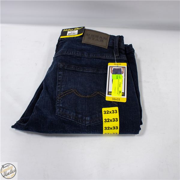 NEW MENS SZ 32 X 33 URBAN STAR JEANS