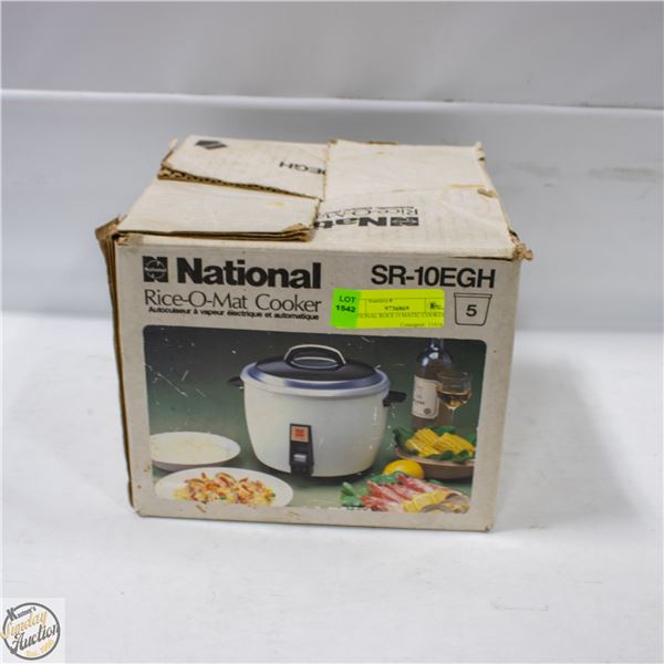 NATIONAL RICE-O-MATIC COOKER IN BOX
