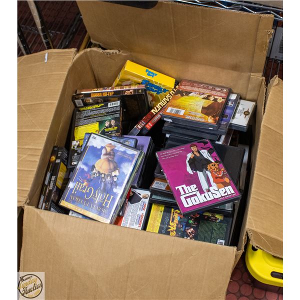 LARGE BOX OF DVD/BLUE RAY CLASSICS & COLLECTIBLES
