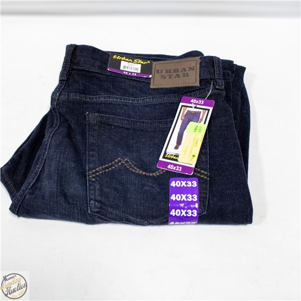 NEW MENS URBAN STAR 40 X 33 JEANS
