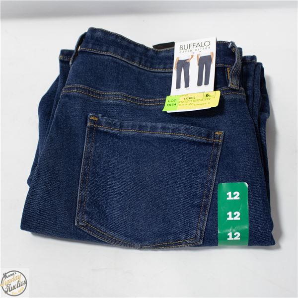 NEW WOMENS SZ 12 BUFFALO BY DAVID BITTON JEANS