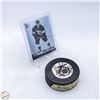 Image 1 : ESTATE AUTOGRAPHED MIKE COMRIE HOCKEY PUCK