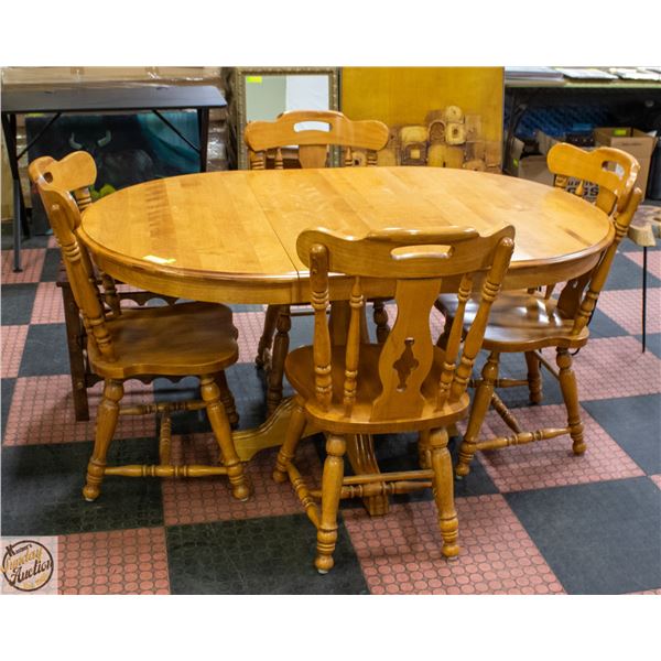 DINING ROOM TABLE SET WITH 4 CHAIRS,